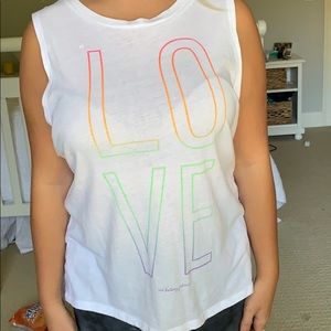 “LOVE” rainbow tank